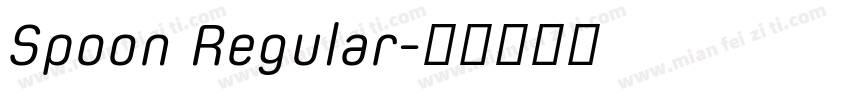 Spoon Regular字体转换